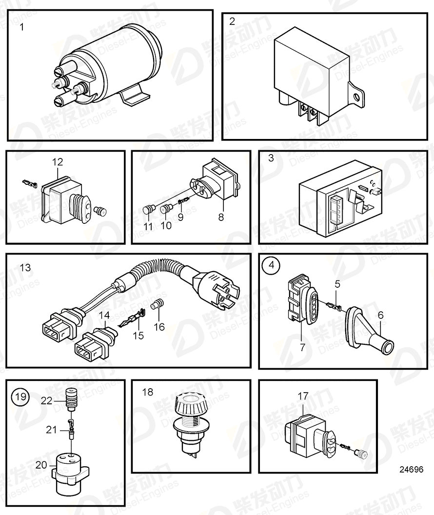 VOLVO Connector 20499646 Drawing